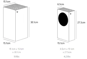 Xbox size comparison Xbox Series S and X Dimension